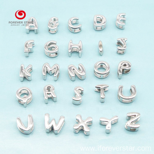 925 Sterling Silver English Alphabet DIY Pendant Necklace